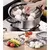 Cesto De Aço Inox Para Cozimento A Vapor Retrátil Cozinha
