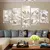 Quadros Decorativo 5 peças Flores Lírio Decoração Casa Variedades Sala Quarto