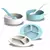 Kit Alimentação Bebê Pratinhos + Potinhos + Colheres Infantil 6 Peças - comprar online