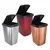 Lixeira Cesto Inox Metalizado 09 Litros Com Tampa Click Label Rose Vermelho Rose Gold Banheiro Cozinha Escritório Quarto Quadrada Resistente - loja online