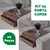 Kit 02 Esteiras Porta Copos e Com Porta Controle Para Braço Sofá em Madeira Premium MDF