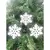 Imagem do kit com 5unidades natal pendente floco de neve/glitter 7,5cm