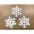 Imagem do kit com 5unidades natal pendente floco de neve/glitter 7,5cm