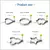 5 Pcs Forma Aço Inox Molde Fritar Ovos Omelete Tapioca Hamburguer Mickey, amor, flor de ameixa, estrelas, redondo na internet