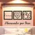 Kitt Quadros Decorativos para Decoração de Quarto Sala Casa Cozinha + Frase Abençoados por Deus**