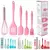 Kit 5 Peças Utensílios de Cozinha Silicone Colher Espátula Fue Espátula Pequena Pincel