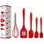 Kit 5 Peças Utensílios de Cozinha Silicone Colher Espátula Fue Espátula Pequena Pincel - comprar online