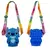 Imagem do Bolsinha Infantil Silicone Personagens Stitch-Mickey-Minnie Com Alça Pequena