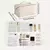 Kit 2 Bolsa cosmética de couro Bolsa cosmética portátil de viagem de grande capacidade - RTK7 LTDA