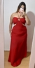 VESTIDO LONGO COM RECORTE E AMARRAÇÃO na internet