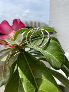 Argola Redonda Trançada - comprar online