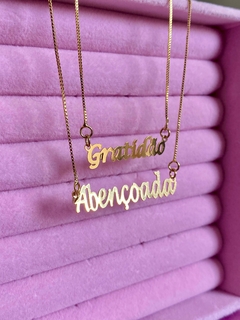 Gargantilha Frase na internet