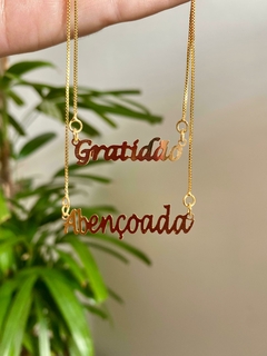 Gargantilha Frase