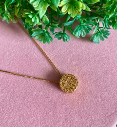 Gargantilha Medalha Cravejada