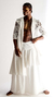 Blazer de Branco de Renda com flores e detalhes