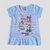 Blusa manga curta, babado - Pikaboo Kids