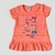Blusa manga curta, babado - comprar online