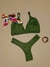 Conjunto Alondra algodón verde militar
