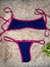 Bikini Tini azul con Fucsia