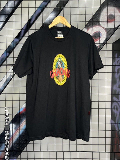 Camiseta Chronic Santa do Pixo Frontal Preta - comprar online