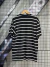 Camiseta Diamond Striped Preta - Renzy