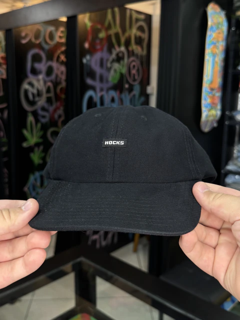 Boné Aba Curva Hocks Mini Logo Preto