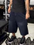 Bermuda Jeans Baggy Carpinteiro Denim Azul Escuro - Renzy