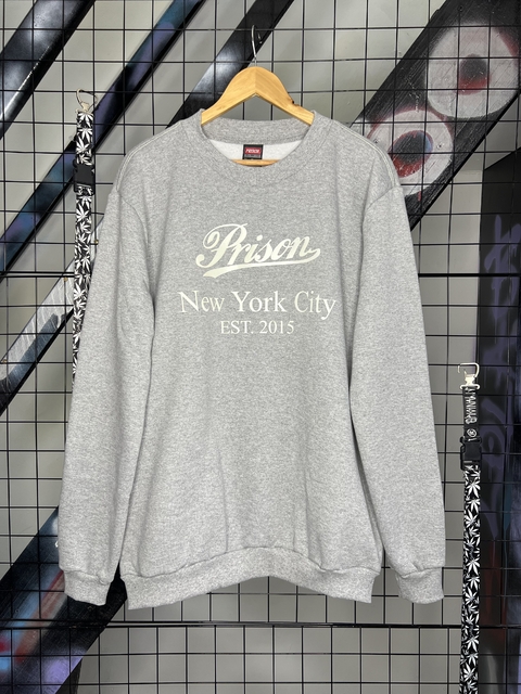 Moletom Careca Prison Logo Cinza - comprar online
