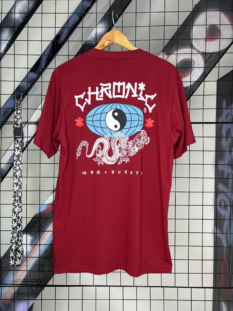 Camiseta Chronic Yin Yang - Bordô - comprar online