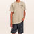 CONJUNTO CAMISETA E BERMUDA/EM MALHA/BEGE/PRETO na internet