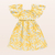 VESTIDO EM MALHA/AMARELO