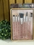 Kit Pincéis Glitter Vermelho 7 unid - Meilys