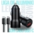Carregador de Carro 60W - Com cabo Tipo C x C-- USb + Tipo C -AGold -- CJ13-3