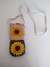 Porta celular de girassol em crochê - comprar online