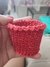 Mini cachepô para vasinho de suculenta em crochê - comprar online