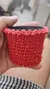 Mini cachepô para vasinho de suculenta em crochê