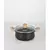 Cacerola De Granito 24cm - Ideal Para Cocinar - Color Negro - comprar online