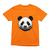 Camiseta feminina com estampa estilizada de um panda.