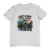 Camiseta masculina com estampa de caminhão e cactos, com a frase "Just a Boy Who Loves Trucks".