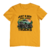 Camiseta masculina com estampa de caminhão e cactos, com a frase "Just a Boy Who Loves Trucks".