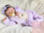 Bebê reborn Kit LouLou cabeluda - Linha Luxo ( BEBÊ DISPONÍVEL SOMENTE POR ENCOMENDA)