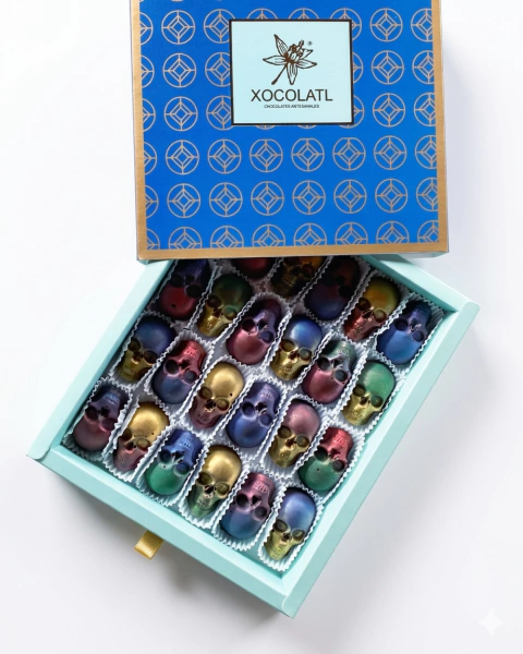 Cráneos de chocolate x 24 unidades + obsequio