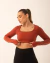 Cropped Twist Terracota