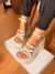 Mary - Sandália Anabela Plataforma Flatform Branco - comprar online