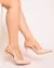 Luxo - Scarpin Feminino Bico Fino Salto Fino Nude - comprar online
