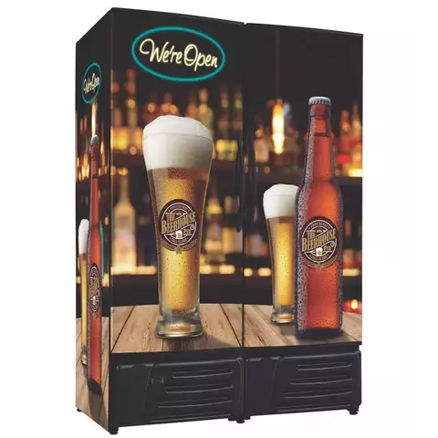 Cervejeira 1200L Porta Cega Dupla RF-019 Frilux