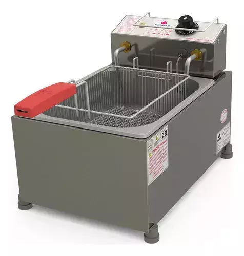 Fritadeira Inox Elétrica Pr-20e 10 Litros 2 Cestos Progás