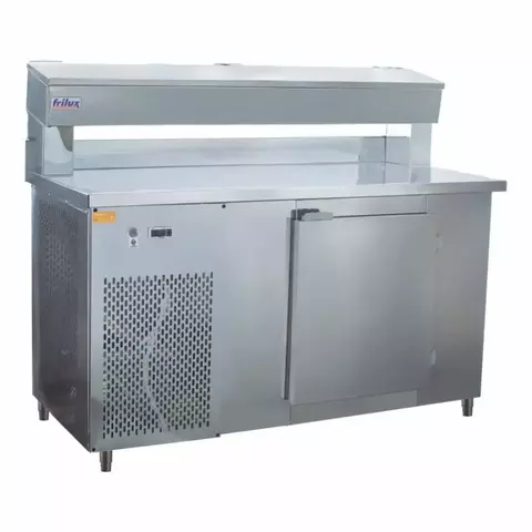 Balcao Inox Condimentador Refrigerado RF-037 1,50m Frilux
