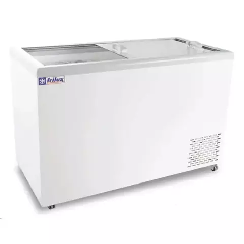 Conservador Freezer Horizontal RF-108 510L Tampa Dupla De Vidro Frilux