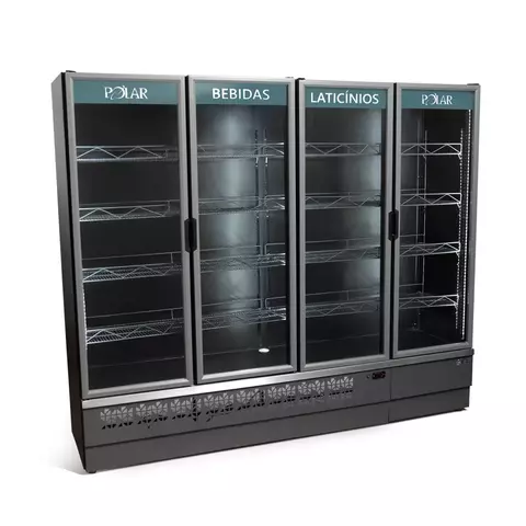 Expositor Vertical 2,30M 4 Portas EVP-230 Polar